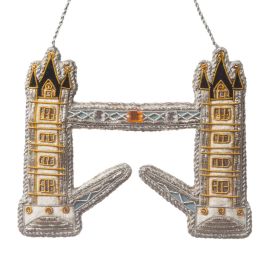 Premium embroidered Tower Bridge decoration