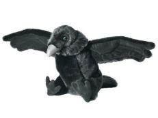 Black raven soft toy